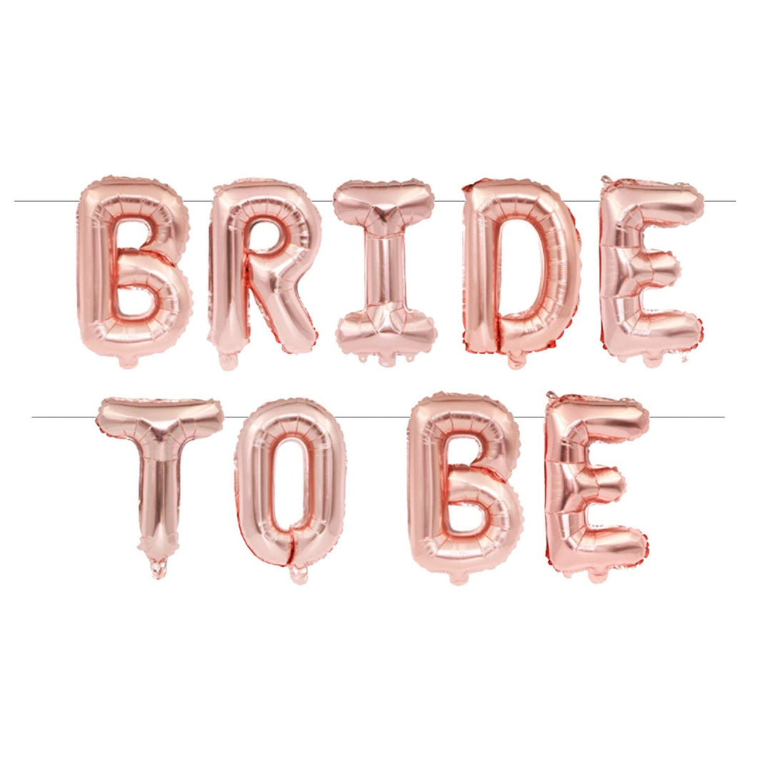 Rose Gold Bride To Be - 16" Foil Balloon Banner