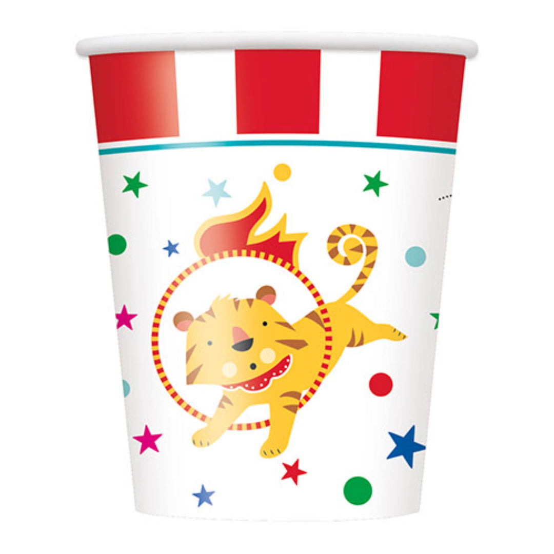 Circus Carnival Paper Cups - 8pk