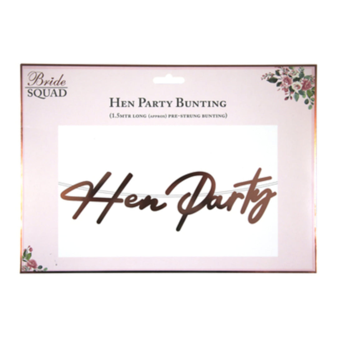 Hen Party Rose Gold Letter Banner - 1.5m