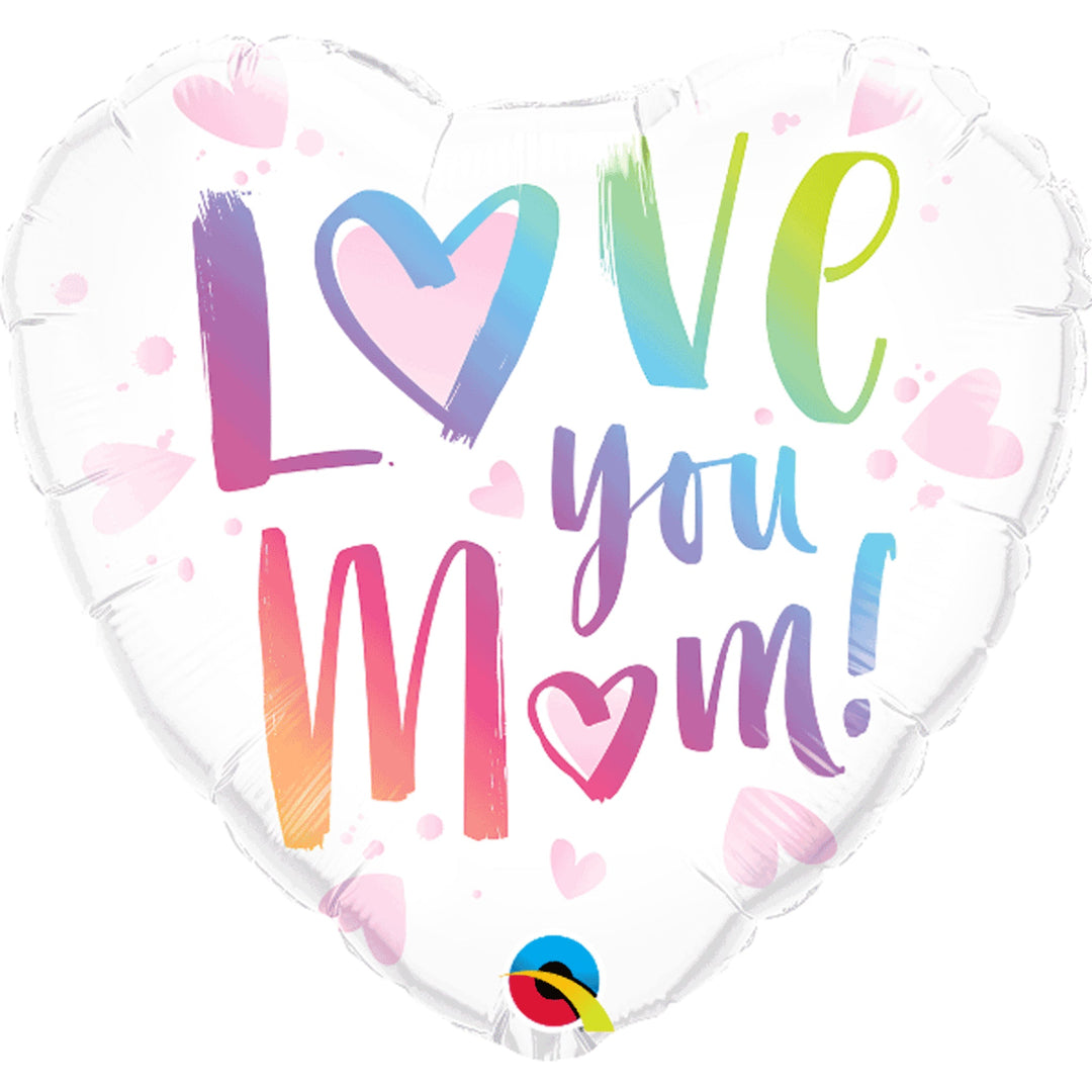 'Love You Mum' 18" Foil Heart Balloon | Sandbach Party Supplies