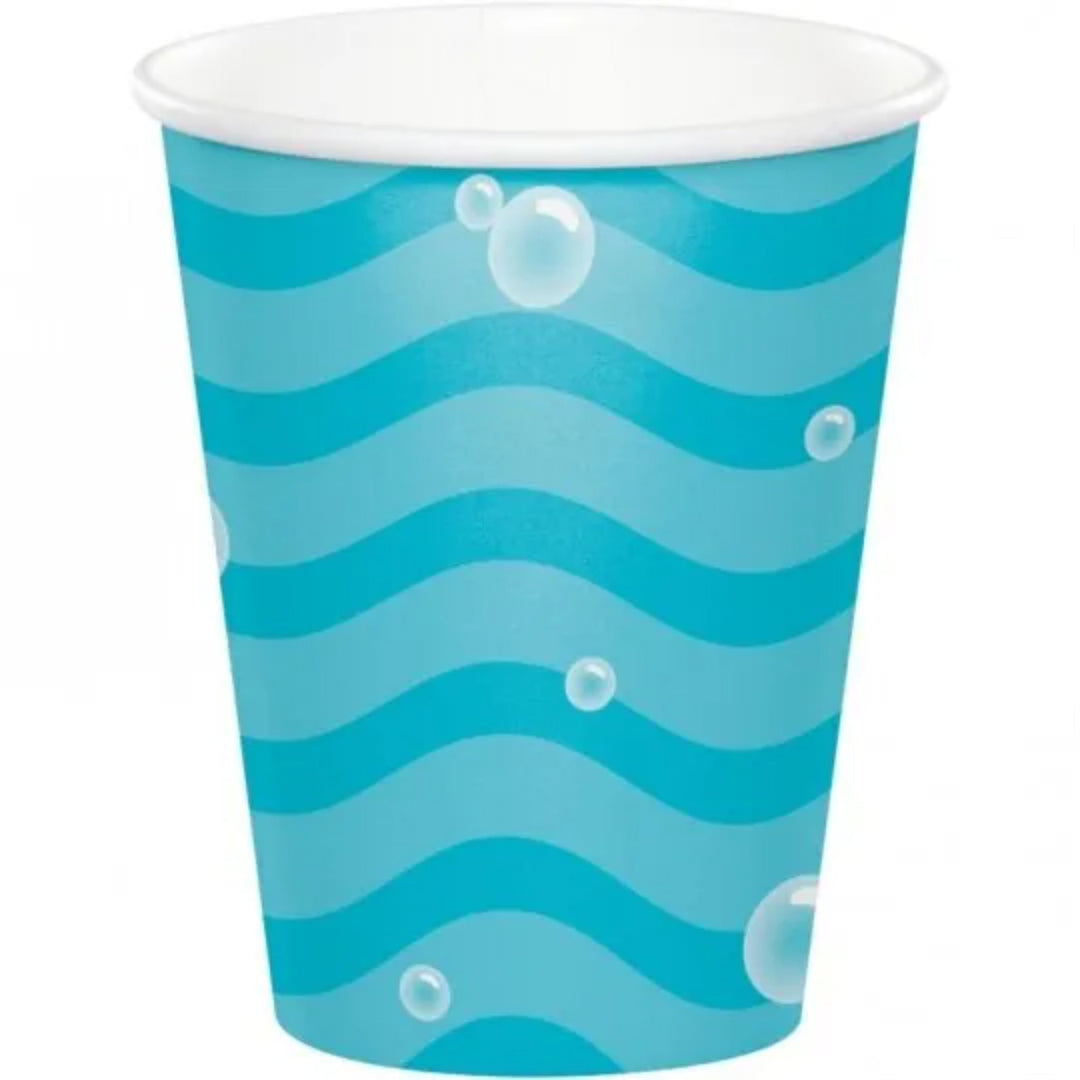 Narwhal Party Waves Paper Cups - 8pk
