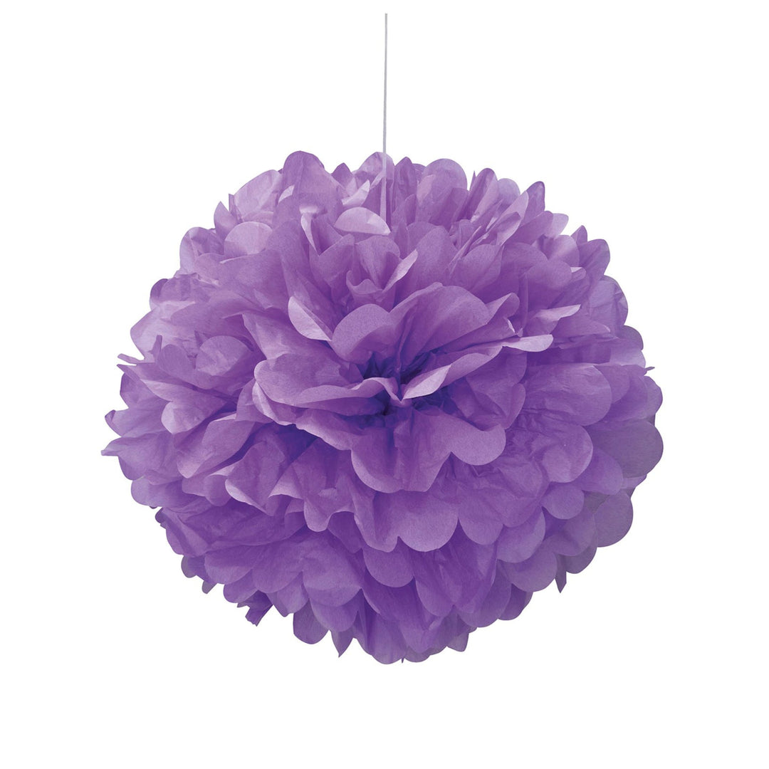 Purple Puffball Hanging Decoration