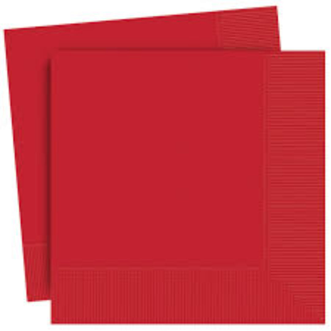 Red Lunch Napkins - 20pk