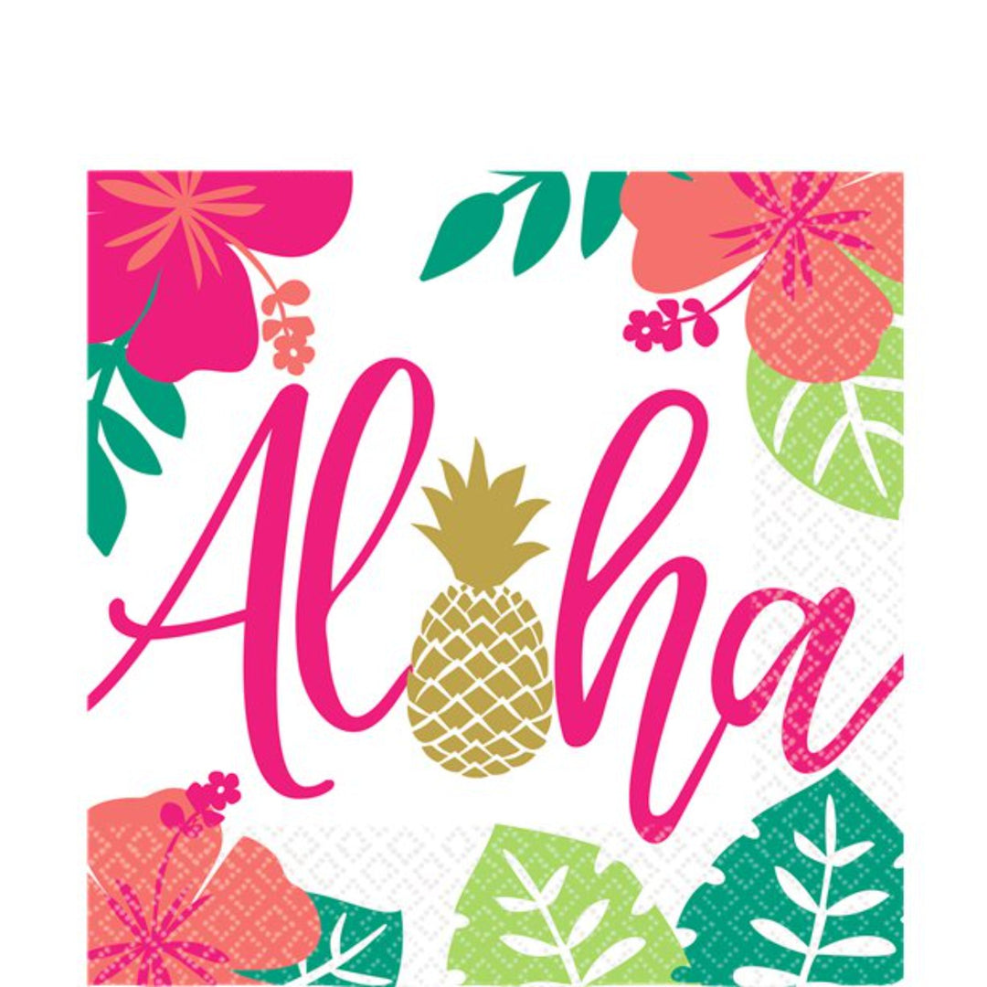 Aloha Summer Paper Napkins | Sandbach Party Supplies