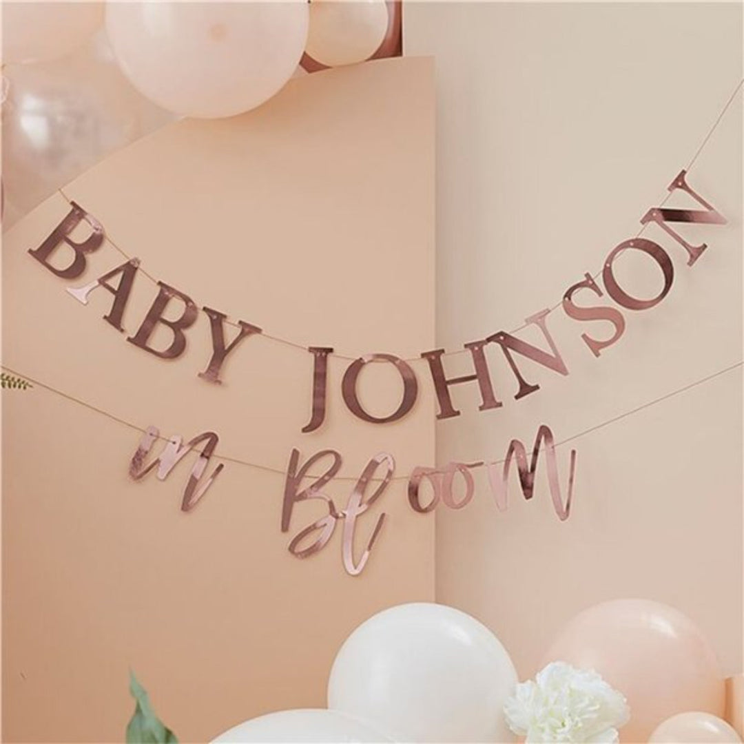 Baby In Bloom Customisable | Sandbach Party Supplies