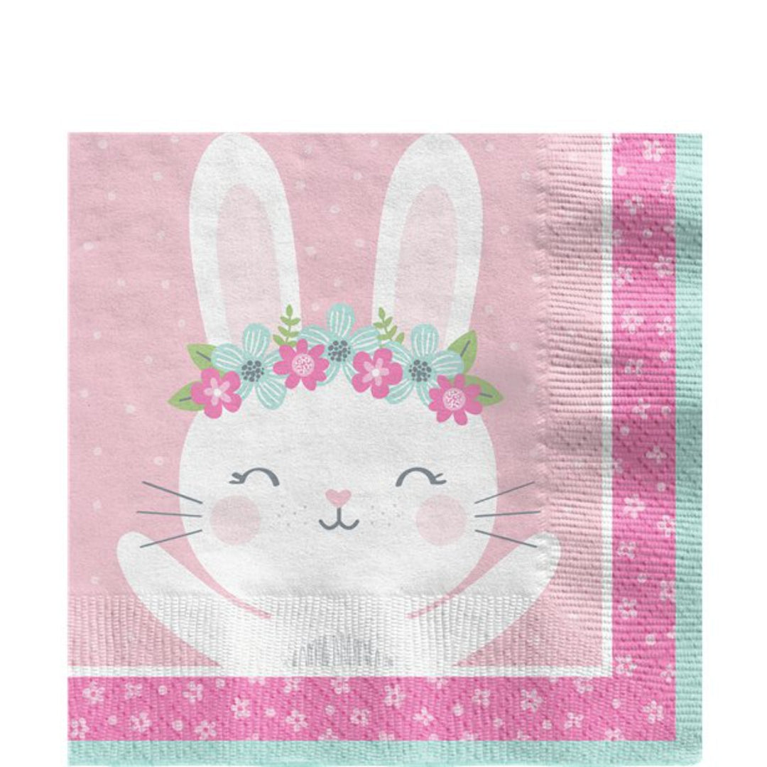 Birthday Bunny Paper Napkins | Sandbach Party Supplies