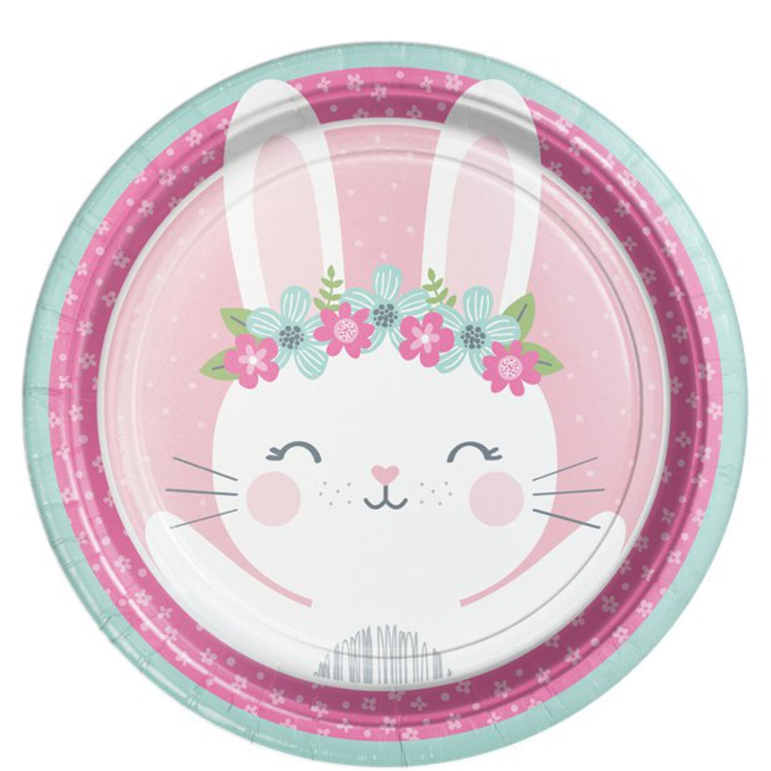 Birthday Bunny Paper Plates - 8pk
