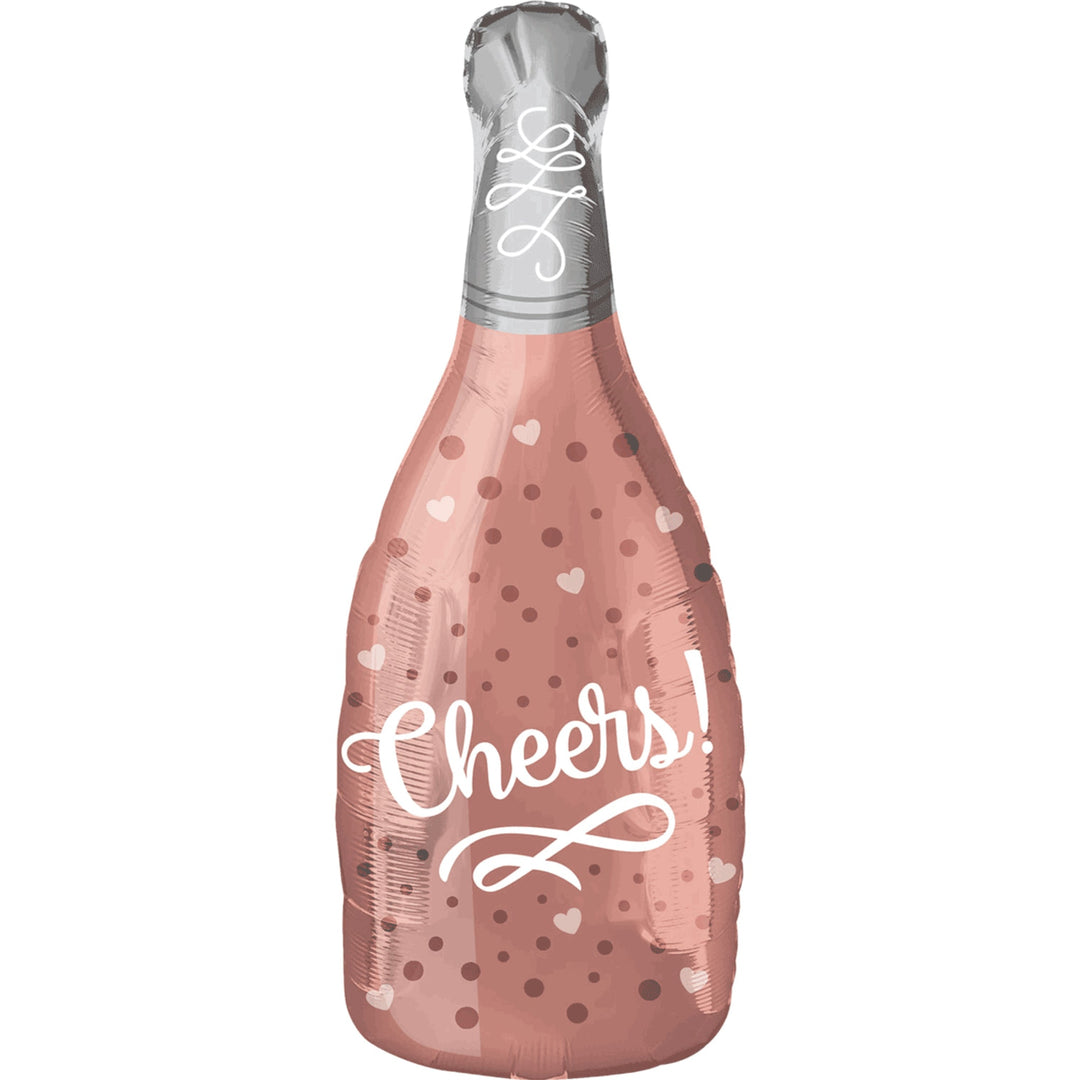 Champagne Rose Bottle 26" Foil Balloon