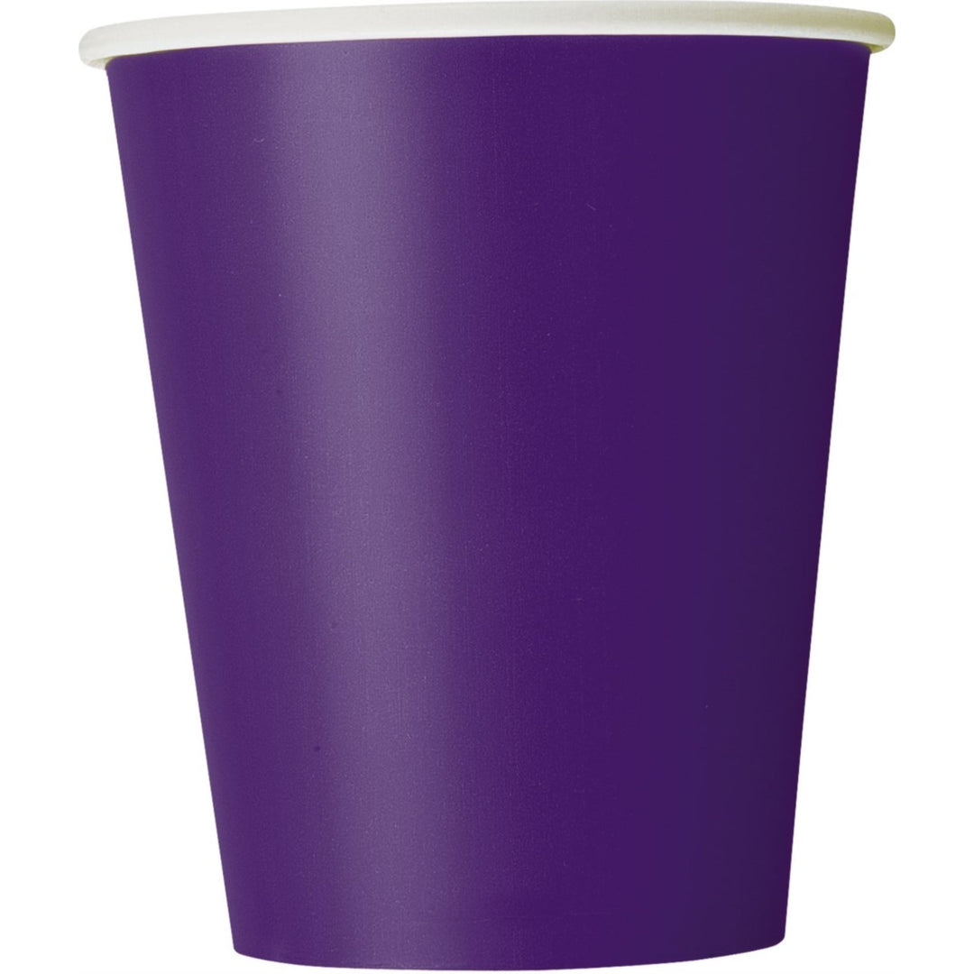 Purple Paper Cups - 8pk
