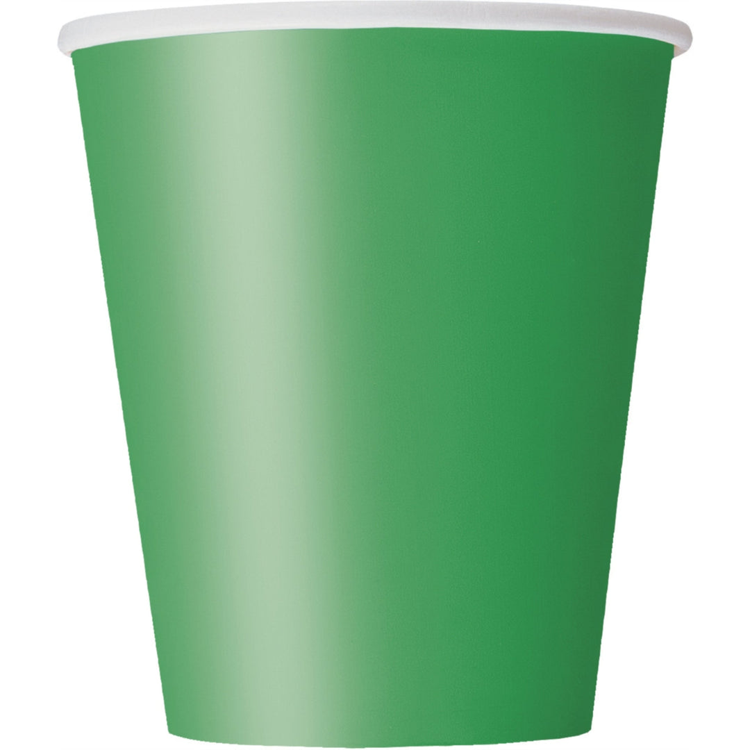 Green Paper Cups - 8pk