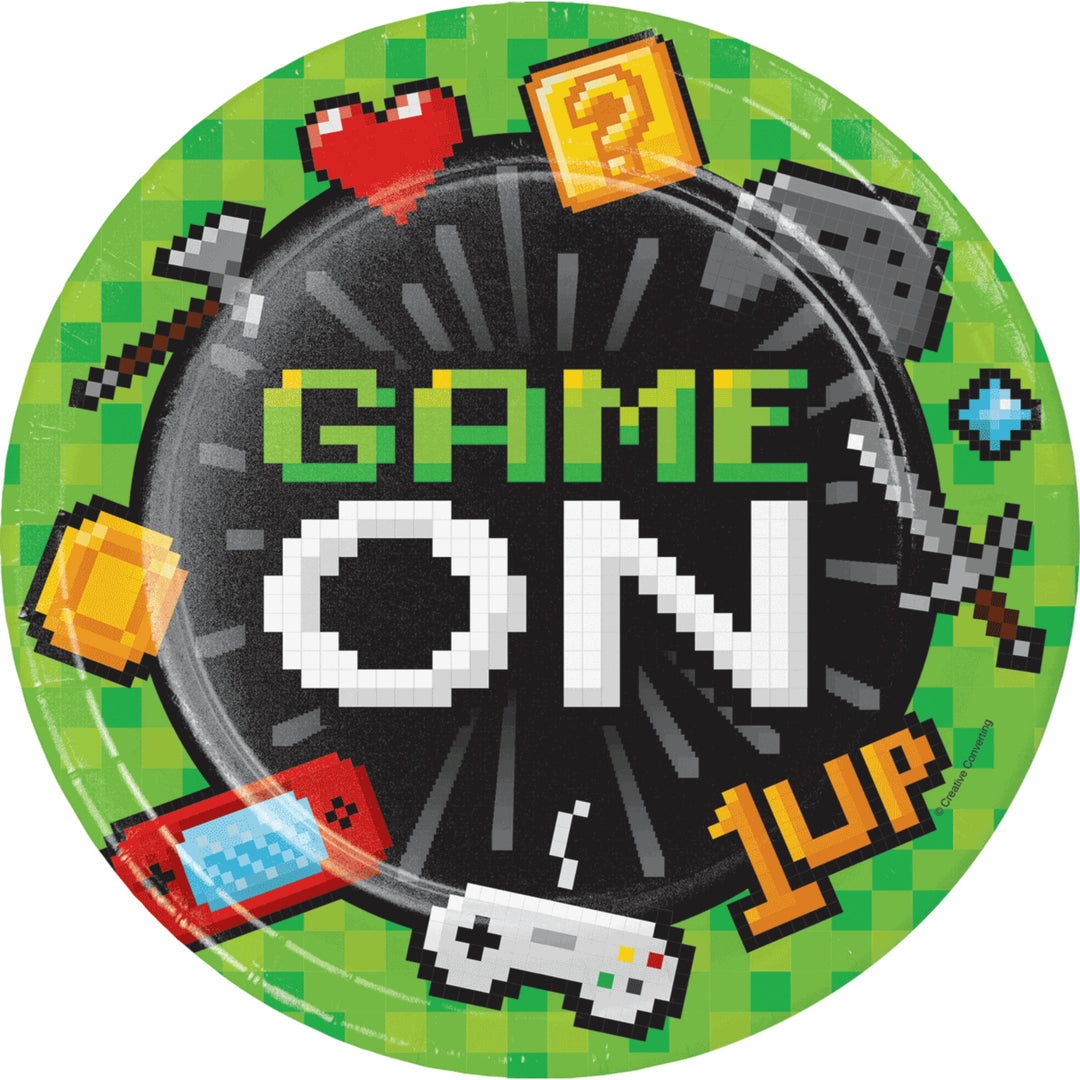 Game On Paper Plates - 8pk