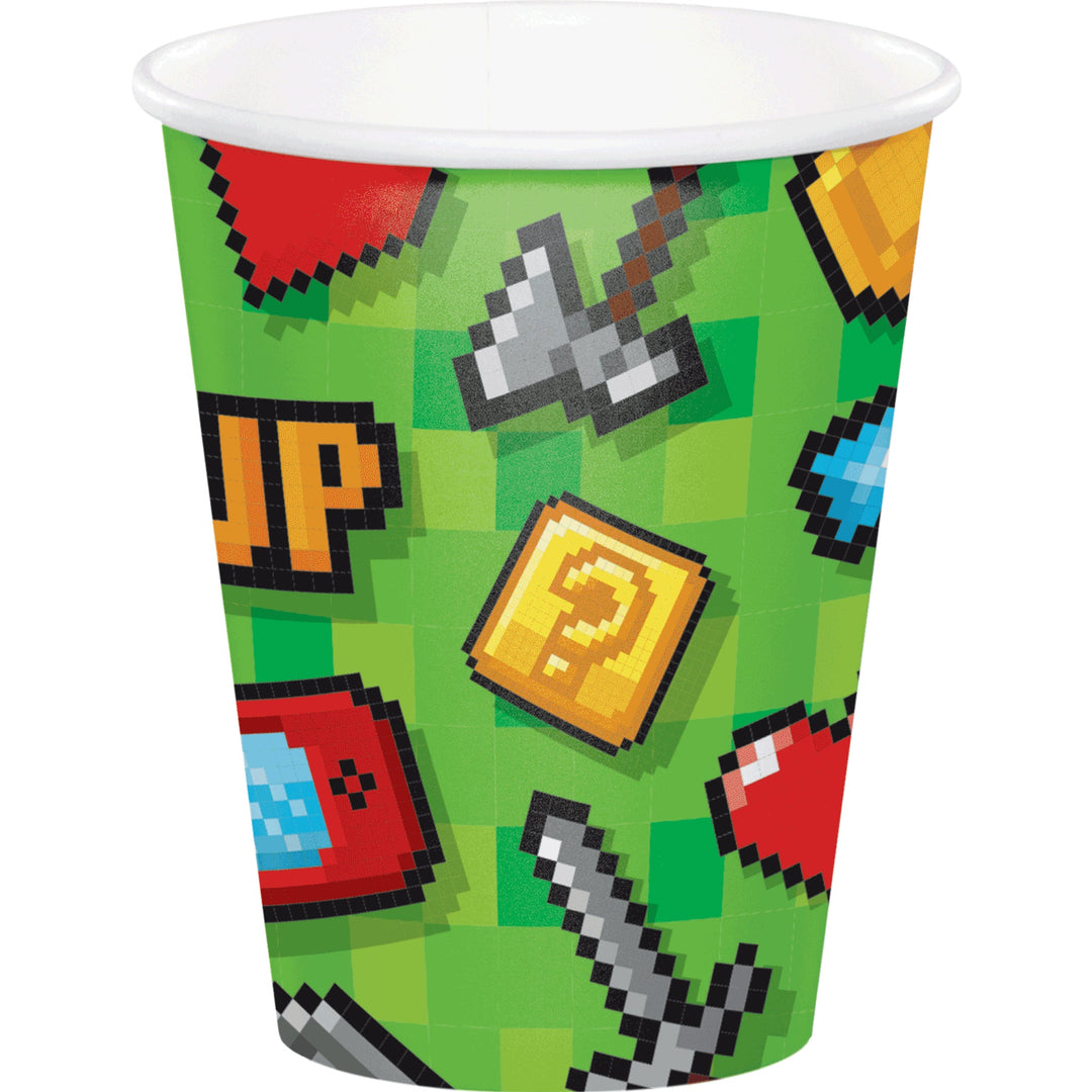 Game On Party Paper Cups - 8pk