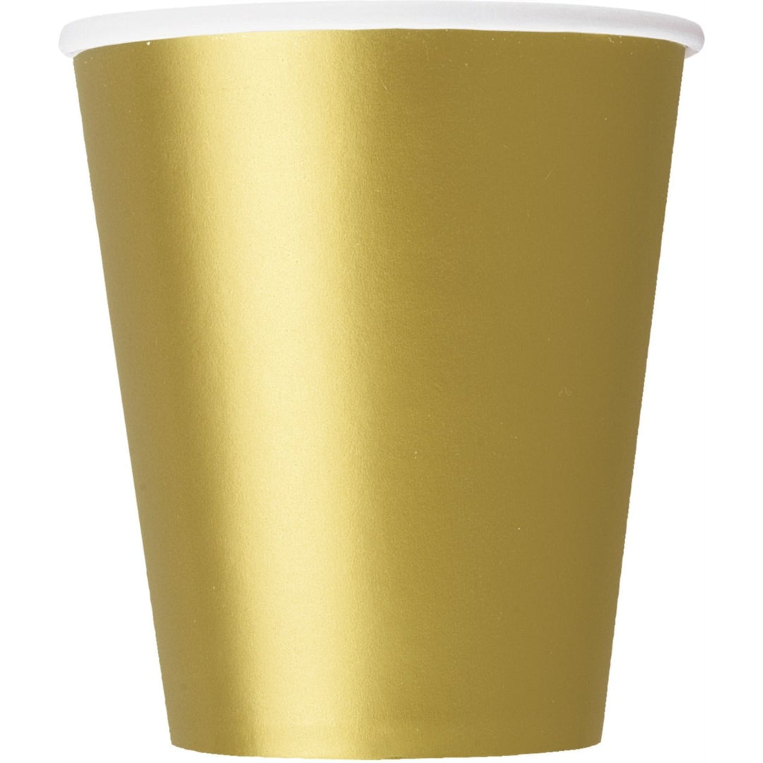 Gold Paper Cups - 8pk