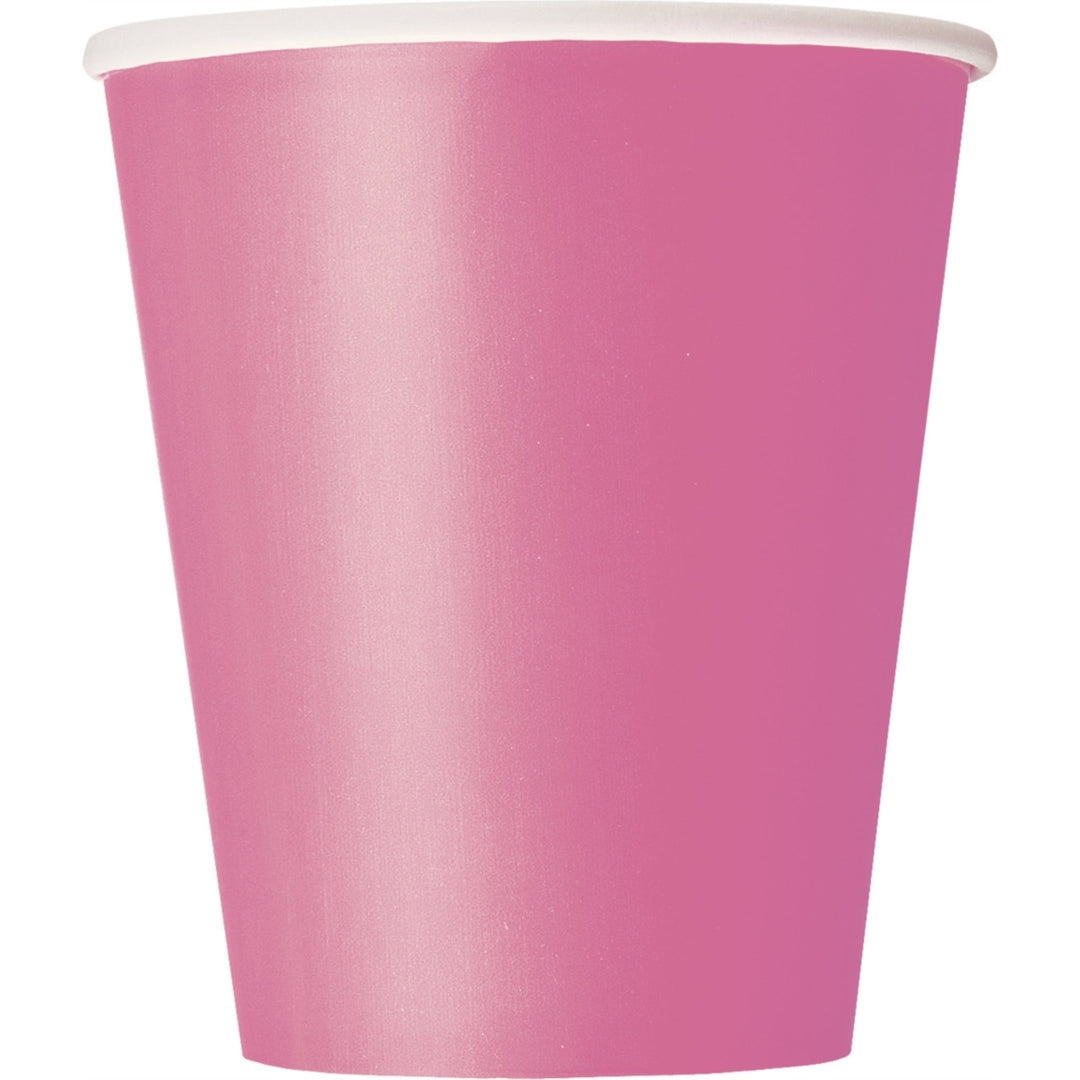 Hot Pink Paper Cups - 8pk