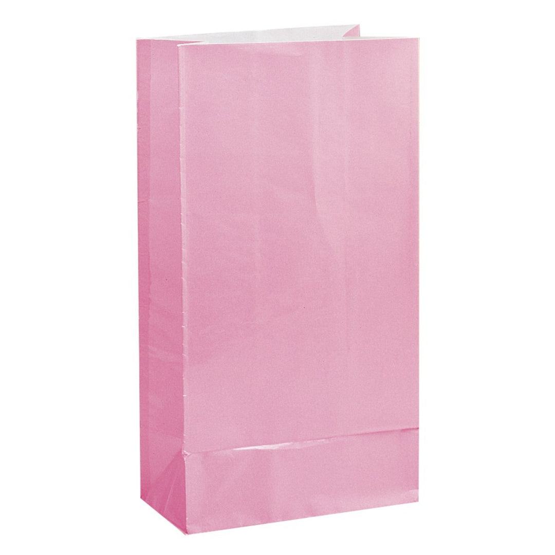 Light Pink Paper Sweet Bags - 12pk