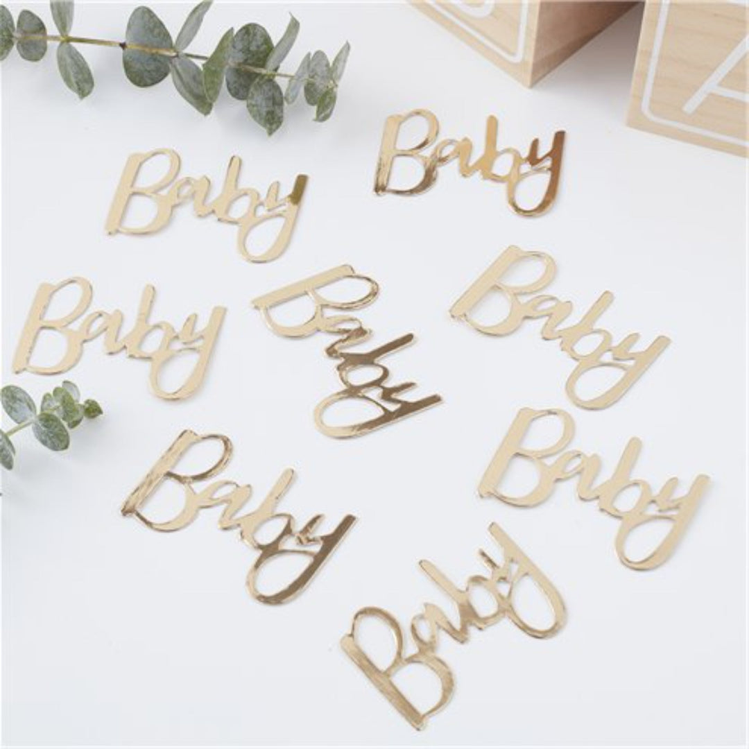 Oh Baby! Gold 'Baby' Table Confetti