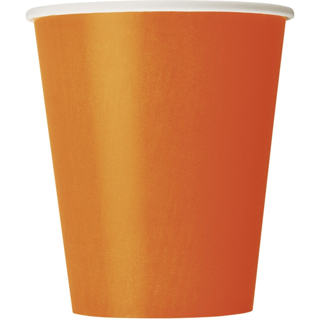 Orange Paper Cups - 8pk