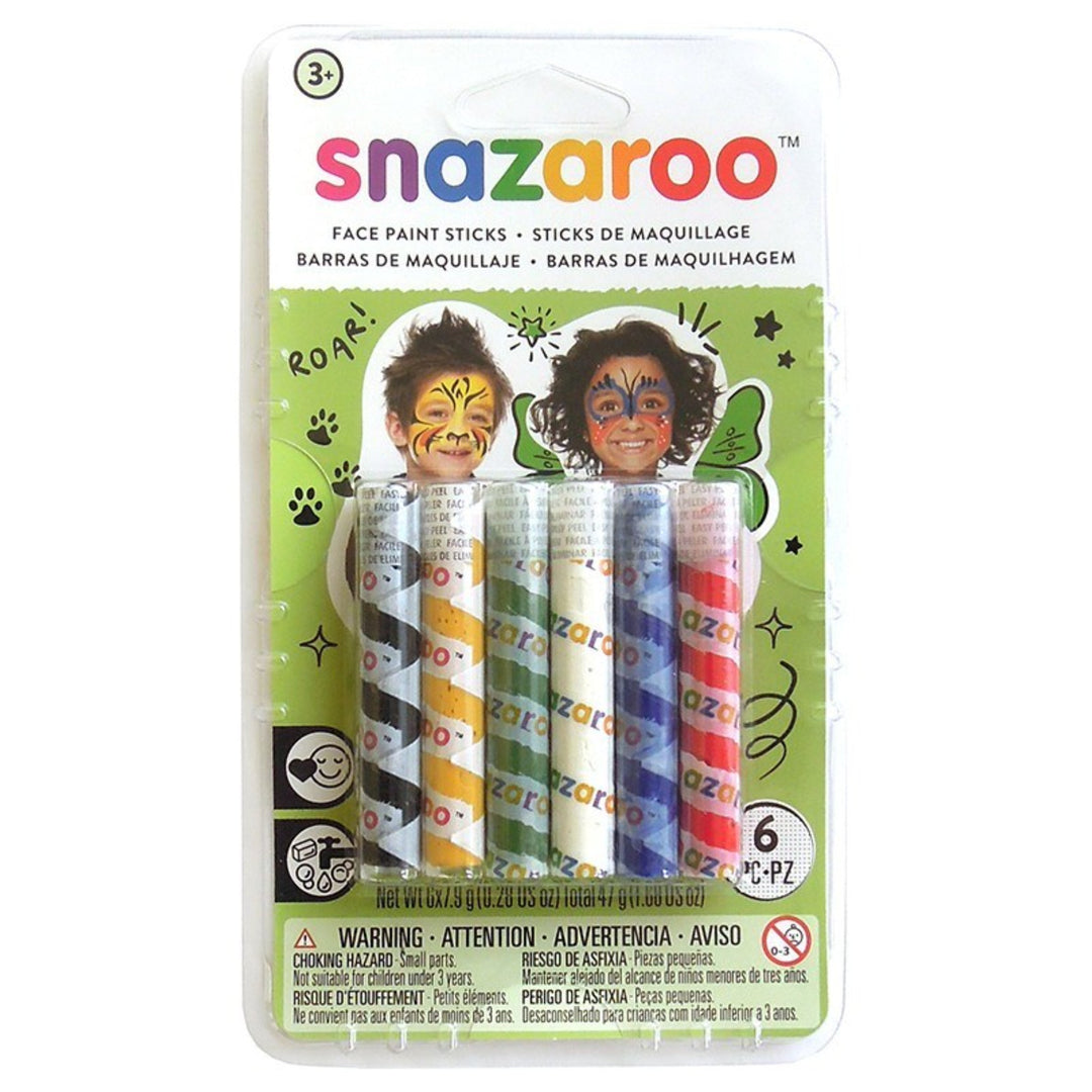 Snazaroo Rainbow Face Painting Sticks - 6pk