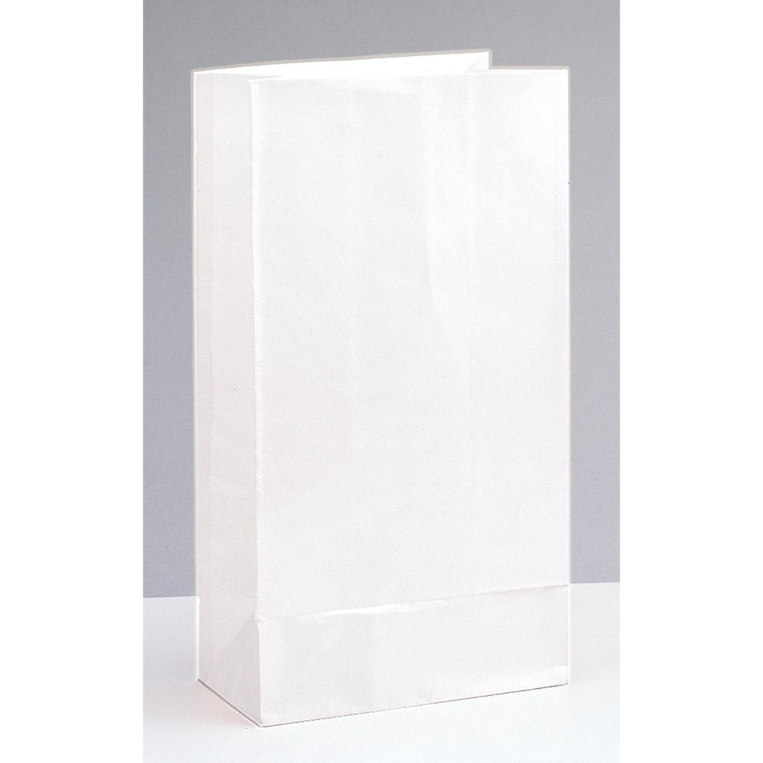 White Paper Sweet Bags - 12pk